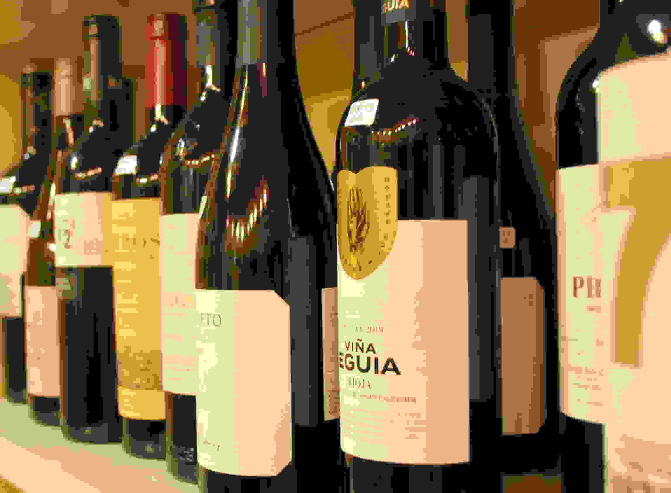botellas de vino
